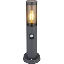 GLOBO Außenleuchte Boston Edelstahl Anthrazit 45 cm Bewegungssensor