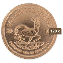 120 x 1/10 Unze Gold Krügerrand 2024