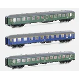 HOBBYTRAIN 3er Set Personenwagen D1213 DB Epoche IV H43041 H0
