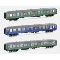 HOBBYTRAIN 3er Set Personenwagen D1213 DB Epoche IV H43041 H0