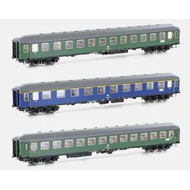 HOBBYTRAIN 3er Set Personenwagen D1213 DB Epoche IV H43041 H0