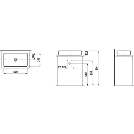 Laufen Living Square Waschtisch 60 x 34 cm (8114344001121)