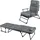 Lex 2in1 Klappliege 200 x 66 x 29 cm Grau