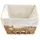 Home4You Aufbewahrungskorb 30 x 20 cm 2-tlg. beige-braun