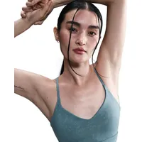 Nike Indy Light Support Padded Floral Damen Tanktop, blau