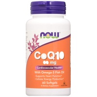 WEIDER NOW Foods CoQ10 with Omega-3, 60mg with - 60 softgels