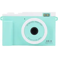 Oreilet Digitalkamera, 1080p 48MP HD Doppeltragbare Kamera mit LED -Flash -WiFi -Transfer Kompakt, 15 -Fach Digitaler Zoom für Jugendliche Erwachsene Anfänger (Green)