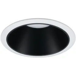 Paulmann Einbauleuchte Cole    rund 88mm  GU10 max. 10W  230V dimmbar  Weiß#Schwarz matt 93394