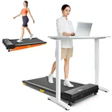 Laufband für Zuhause Neigung mit 9% Steigung, Walking Pad mit Sechs-Punkt-Stoßdämpfung, 1-6 km/h leises Laufband Schreibtisch, ‎2,5 Pferdestärken Laupad für Zuhause/Büro, Fernbedienung
