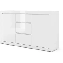 petits-meubles Sideboard 150 x 89 cm Weiß