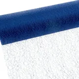 Deko AS GmbH Spiderweb - Mesch - Tischläufer - Tischband - 30 cm blau - Rolle 25m - 67 004-R 300