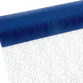 Deko AS GmbH Spiderweb - Mesch - Tischläufer - Tischband - 30 cm blau - Rolle 25m - 67 004-R 300