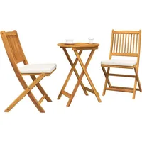 vidaXL 3-tlg. Garten-Bistro-Set Massivholz Akazie