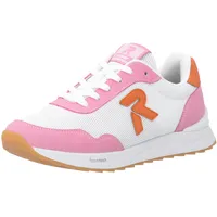 Rieker Sneaker Low Damen Orange/Rosa/Weiß 40