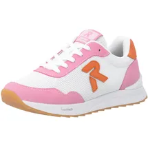 Rieker Sneaker Low Damen Orange/Rosa/Weiß 40