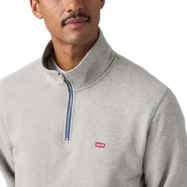 Levi's Original Housemark 1/4 Zip Sweatjacke Herren Grau XL
