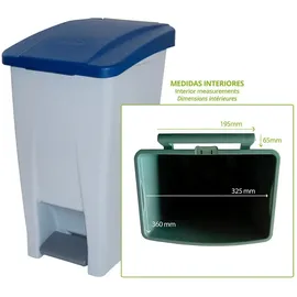 Denox Recyclingbehälter 60 l Blau