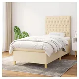 Lattenrost für Bett und Matratze, 90 x 190 cm, creme