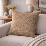 HOME WOHNIDEEN Kissenbezug Fjella 50 x 50 cm Braun