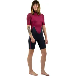 Shorty - Damen Neopren 3-2mm magentapink|kohlengrau XL