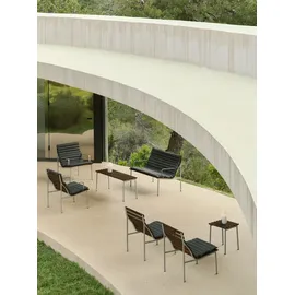 HAY Traverse Hocker Aluminium / Esche 37 x 46 x 40 cm