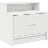 vidaXL Nachttisch mit Schublade Weiß 51x31x47 cm