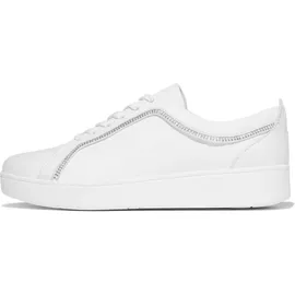 FitFlop Rally Crysal Trim Leather Sportschuhe - Urban White, 41