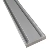 BestLivings Vorhangschiene Aluminium, - Silber 2-/ Lauf" 120cm - Flache Gardinenschiene 7mm / inkl. Vorhanggleiter