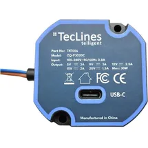 TecLines TNT004 Wandeinbau USB Tablet Unterputz Netzteil 30W Leistung