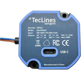 TecLines TNT004 Wandeinbau USB Tablet Unterputz Netzteil 30W Leistung