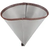 Übergießbare Kaffeetränke Wiederverwendbarer Kegel-Kaffeefilter aus Edelstahl für für Chemex, für Kaffeemaschine, papierloser feinmaschiger Kaffeefilter (S für 1 bis 2