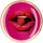 Giftcompany Gift Company Love Plates, Glasteller M, Motiv: Mund, rund, pink