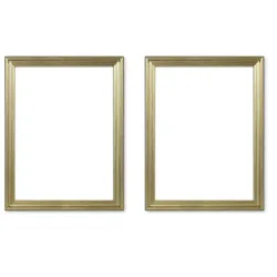 Bilderrahmen 18x24 cm  2er-Set   , silber , Glas , Maße (cm): B: 18 H: 24 T: 1.3