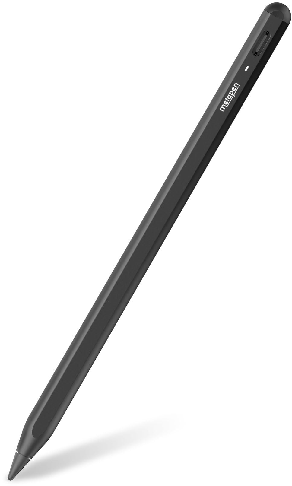 Metapen Stift A8 Kompatibel mit Apple iPad 2018-2023, Schnelle Aufladung, Neigungserkennung, Palm-Ablehnung, Haftet Magnetisch, für iPad 10/9/8/7/6/Pro 5/4/3/Air 5/4/3/Mini 6/5, Stylus Pen (Schwarz)