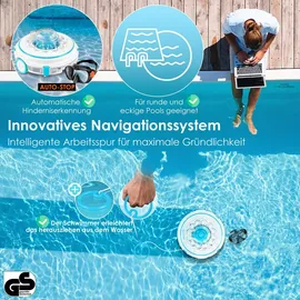 Kesser Poolroboter Aqua-9000 Weiß/Türkis inkl. Transporttasche