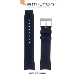 Hamilton - Seaview Band-set Kautschuk-schwarz-22/20 H691.375.104 - schwarz