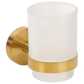 Brillantbad Zahnbürstenhalter Gold