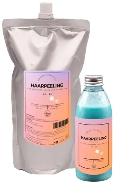 Matica Cosmetics Haarpeeling NO. 33 – Blackberry-Jasmin – mit Nachfüllpack Shampoo   