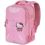 HELLO KITTY Rucksack 2.0 Handgepäck Flugzeug 40x20x25cm, Rosa, Kapazität 20 L