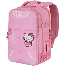 HELLO KITTY Rucksack 2.0 Handgepäck Flugzeug 40x20x25cm, Rosa, Kapazität 20 L
