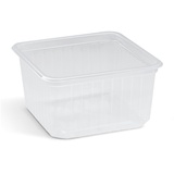 VEPATIM 50x Rechteckschale Quadroboxx Salatschale 115x115x61mm PP transparent 500ml