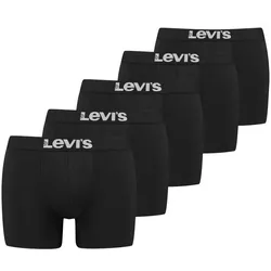 Levis Herren Boxershort SOLID BASIC BOXER 5er Pack in M Schwarz