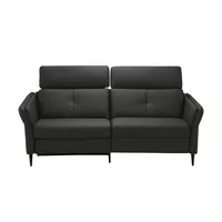 Kollektion Kraft Ledersofa 3-Sitzig Cedrik ¦ schwarz ¦ Maße (cm): B: 198 H: 101 T: 95