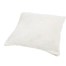 Hahn Haustextilien Kissenbezug STRICK 50 x 50 cm Weiß
