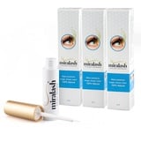 Miralash Wimpernserum Conditioner für Wimpern 3 ml (3er Pack) - Lash serum, für Lange Dichte - Wimpernwachstum und Wimpernverlangerung - Eyelashes Growth Serum, Wachstum, mit natürlichen Ginseng