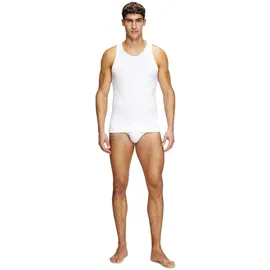 Diesel Herren Unterhemden, 2er Pack - WALTY-D-BOX, Tanktop, ärmellos, Baumwolle Weiß 2XL