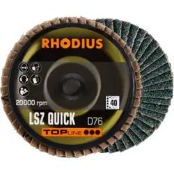 RHODIUS TOPline LSZ QUICK Fächerschleifscheibe D76 K40