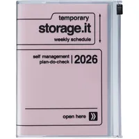 Mark's Europe MARK'S 2025/26 Taschenkalender, A6 Storage.it // Pink