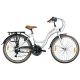 28 Zoll Luchs Feline Cityrad Hollandrad Citybike Trekkingrad Damen Fahrrad Weiß