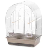 DUVO+ Vogelkäfig Vogelkäfig Natural Lusi mokka/zinc